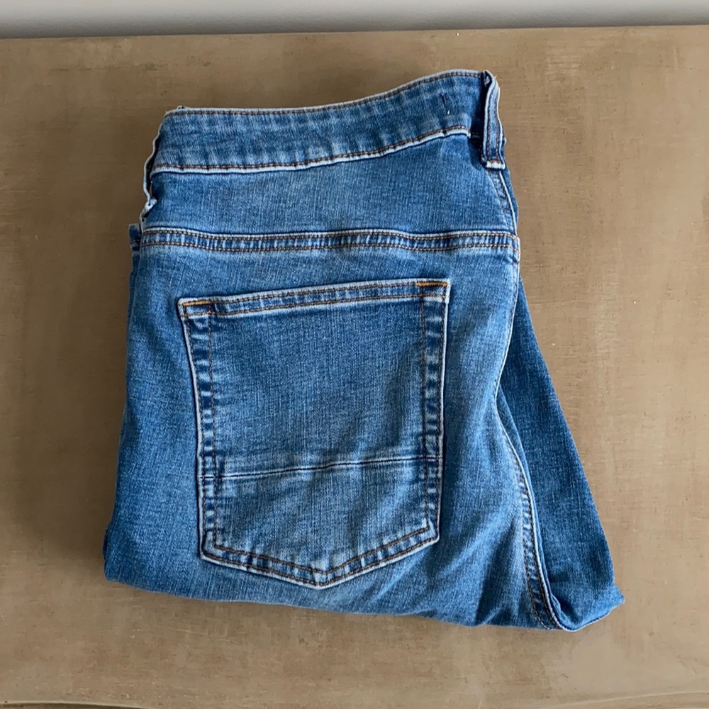 33x32 PACSUN STACKED SKINNY BLUE JEANS